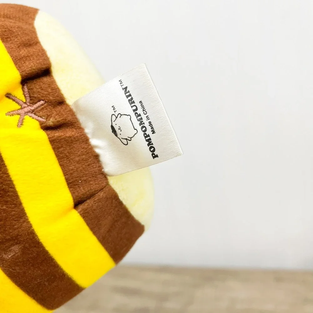 Sanrio Pompompurin Bumblebee Plush Yellow Brown Stripe Bee Costume 11 Inch Toy